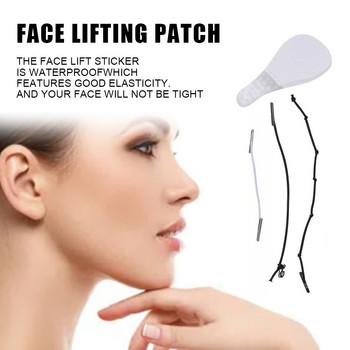60PCS/Комплект Лента за мигновено повдигане на лицето Повдигане Бързо повдигане на бръчките на кожата Chine Neck Eye Lift V Line Shape Tape Anti-Wrinkle