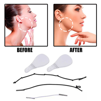 60PCS/Комплект Лента за мигновено повдигане на лицето Повдигане Бързо повдигане на бръчките на кожата Chine Neck Eye Lift V Line Shape Tape Anti-Wrinkle