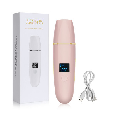Ultrahangos bőrradír peeling lapát mitesszer akne eltávolító pórus spatula ultrahangos arctisztító arc lift Z9
