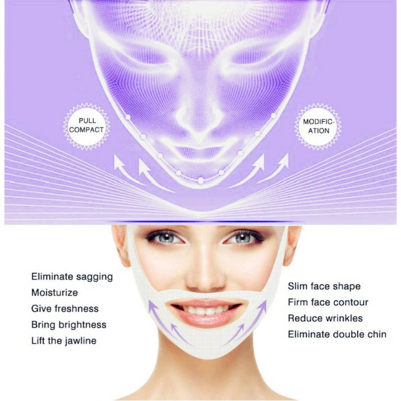 Face Lift Maska za mršavljenje Maska za vrat Face Lift V Lifting Chin Up Patch 4D zatezanje ušiju Skinny Masseter Double Chin Reducer