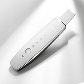 6 az 1-ben ultrahangos arcbőrradír piros és kék fényű LED fotonterápiás arcpeeling gép mélytisztító pórustisztító