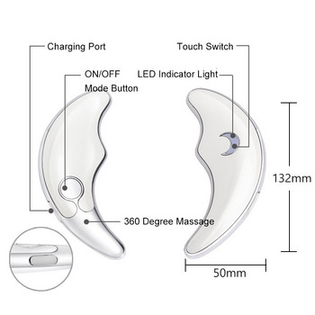 Ηλεκτρική συσκευή προσώπου για μυϊκό μασάζ σώματος Μασάζ ανύψωσης δέρματος προσώπου Αντιγηραντική μηχανή αφαίρεσης ρυτίδων Εργαλείο Scrapin