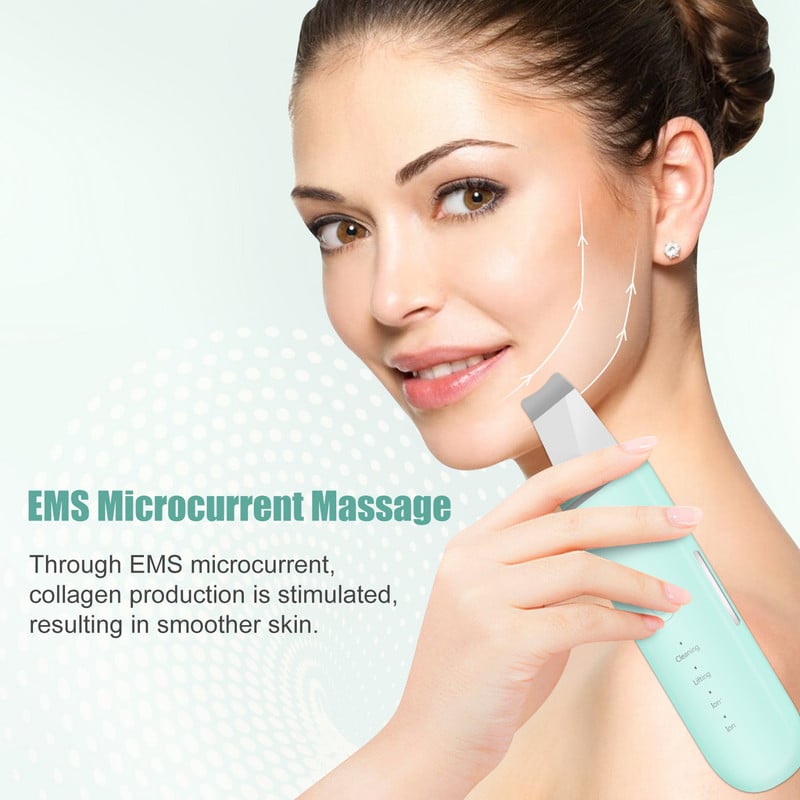Beauty Ultrahangos bőrradír arctisztító mitesszer eltávolító arctisztító gépi bőrápoló akne masszírozó arc lifting