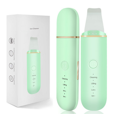 Scrubber cu ultrasunete pentru piele Vibrare Ion Mașină de curățare profundă a feței Spatulă facială Racletă pentru piele Peeling cu ultrasunete Lopată Curățarea porilor