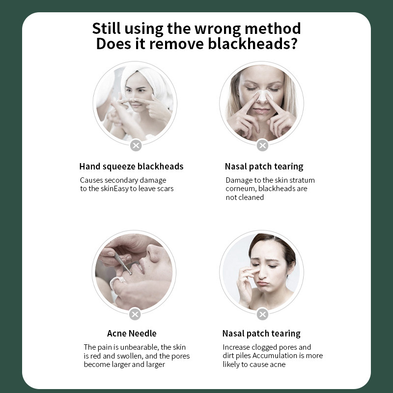 Odstranjivač mitesera Vakuum Akne Prištić Crna mrlja Usisni instrument Čistač Električni Beauty Piling za pore Njega kože