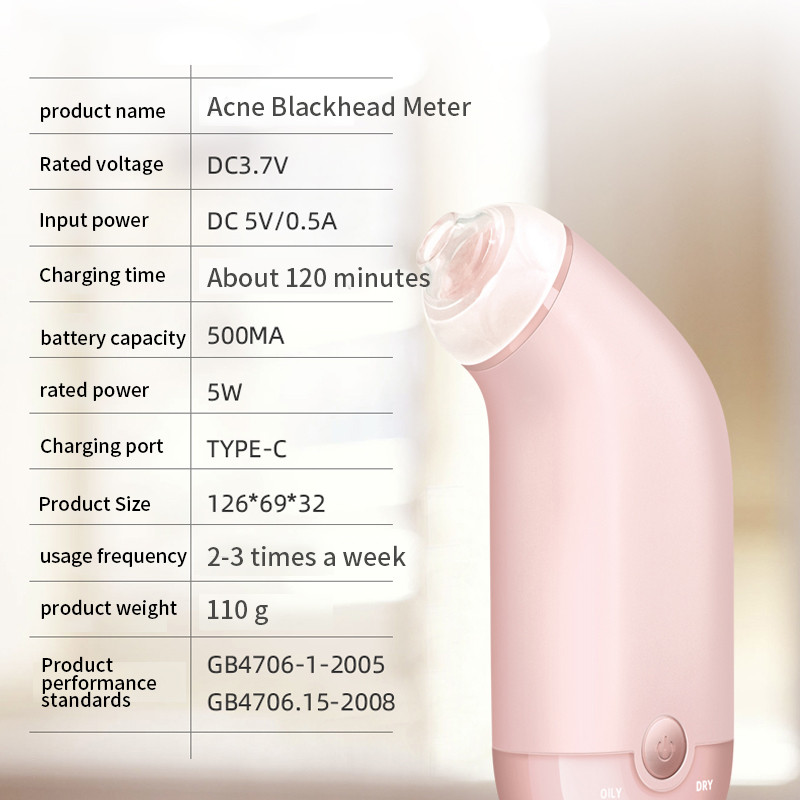 Odstranjivač mitesera Vakuum Akne Prištić Crna mrlja Usisni instrument Čistač Električni Beauty Piling za pore Njega kože