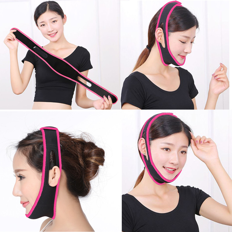 Face Lift Up Reduce Double Chin Lifting Učvršćivanje Face-lift Maska Pojas Tanko lice V Shaper Zavoj za mršavljenje lica Njega kože Zdravlje