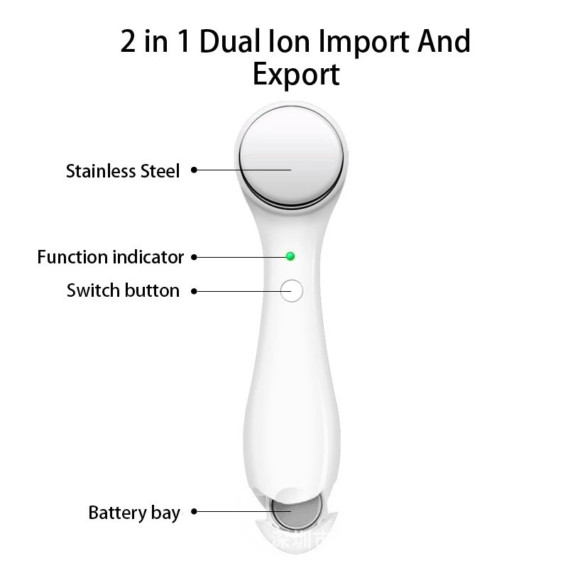 Facial Lift kortsude eemaldaja elektriline kõrgsageduslik ultraheli näoilumasin Ionic Facial Skin Care Massager