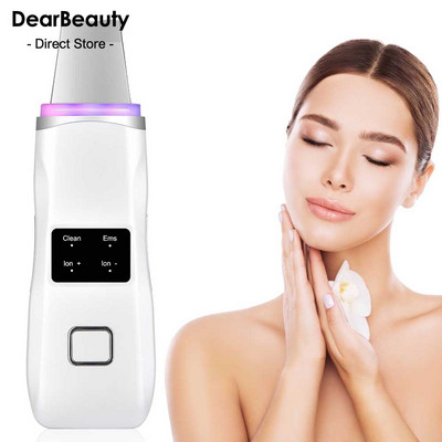 Scrubber cu ultrasunete pentru îngrijirea pielii, spatulă, masaj pentru față, îndepărtarea punctelor negre pentru pielea moartă, dispozitive de ridicare pentru peeling facial cu ultrasunete