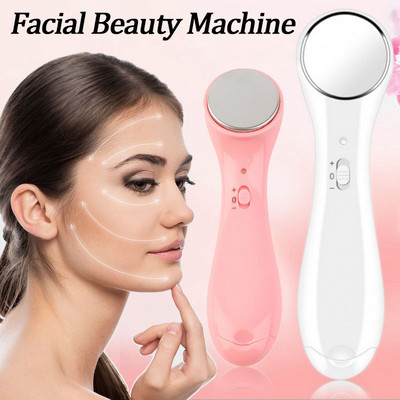 Rolă de masaj cu 2 culori Mașină de înfrumusețare facială Ion cu ultrasunete Lifting facial Dispozitiv de înfrumusețare pentru îndepărtarea acneei ridurilor faciale Îngrijirea pielii feței