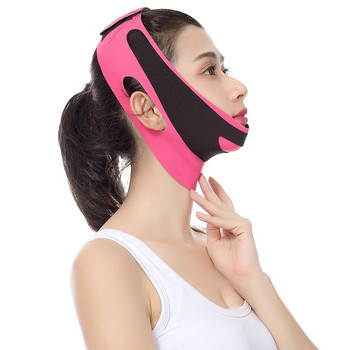 Дамска маска за отслабване с V линия на лицето, колан, брадичка, буза, тънка повдигаща каишка против бръчки, лента за красота на лицето, инструмент за отслабване на лицето, превръзка за отслабване