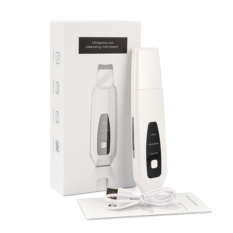 USB ultrazvučni ionski čistač kože Stroj za dubinsko čišćenje pora lica Ultrazvučni piling lica Uređaj za piling Uklanja mitesere