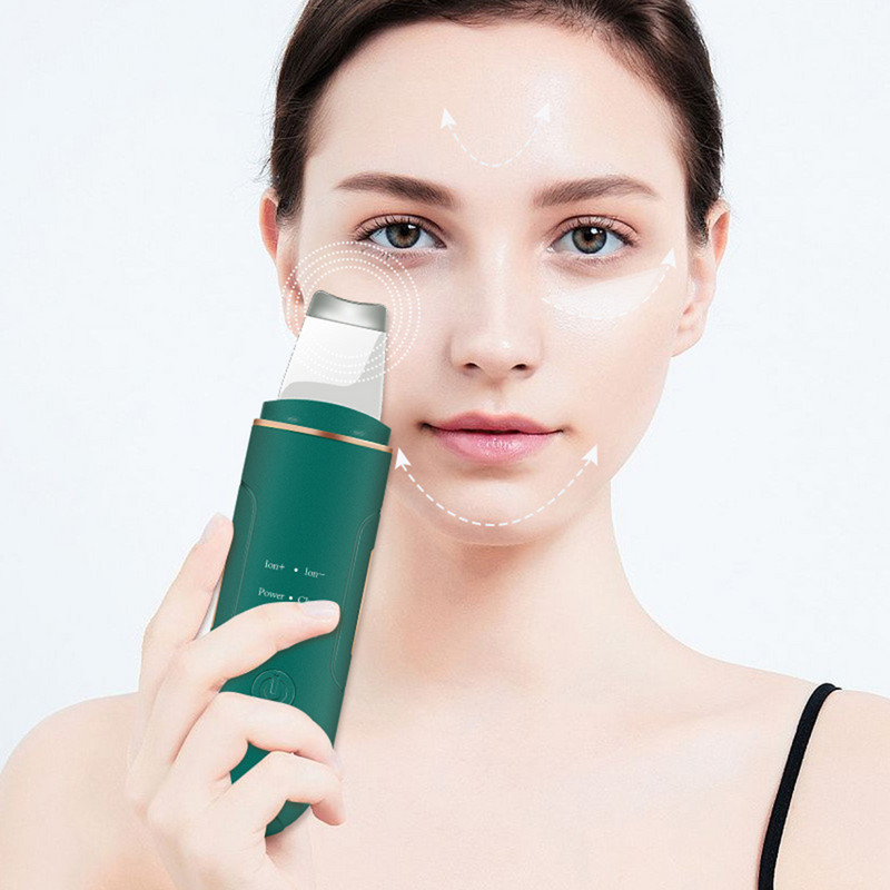 Professzionális ultrahangos arcbőrradír tisztító mitesszer peeling lapátos tisztító ion akne bőrápoló eszközök