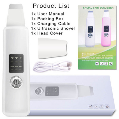 Ultragarsinis giluminis veido valymo odos šveitiklis Pašalinkite nešvarumus inkštirus Sumažinkite raukšles dėmes Mentele veido balinimo kėlimo priemonė