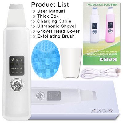 Ultragarsinis giluminis veido valymo odos šveitiklis Pašalinkite nešvarumus inkštirus Sumažinkite raukšles dėmes Mentele veido balinimo kėlimo priemonė