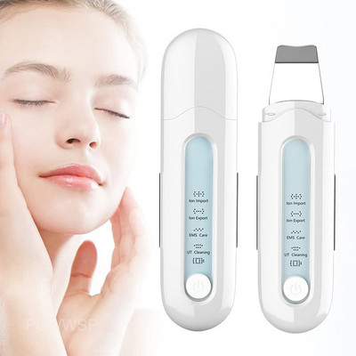 Ultrahangos bőrradír arcbőr spatula mitesszer eltávolító tisztító peeling lapát EMS mély arctisztító gép Dropship