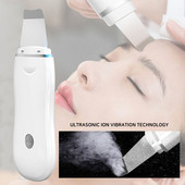 Scrubber cu ultrasunete pentru piele Spatula cu vibratii pentru indepartarea punctelor negre Lopata Curatarea cavitatii Peeling Lifting facial Instrumente de ingrijire a pielii