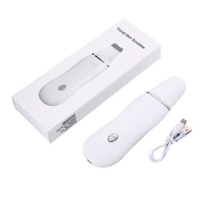 Scrubber cu ultrasunete pentru piele Spatula cu vibratii pentru indepartarea punctelor negre Lopata Curatarea cavitatii Peeling Lifting facial Instrumente de ingrijire a pielii