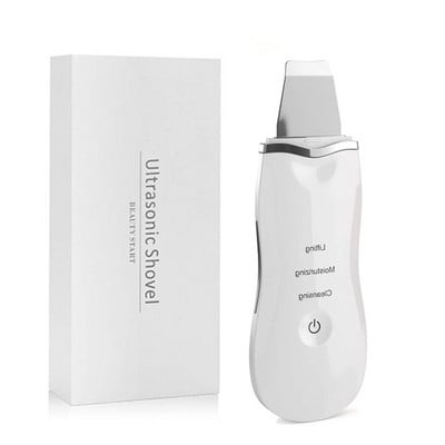 Ultrahangos bőrradír vibrációs arc spatula mitesszer eltávolító arcradír lapát Tiszta kavitációs peeling arc lifting
