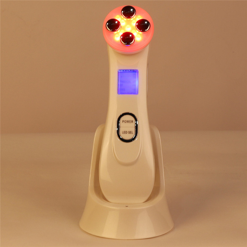 5in1 RF&EMS radijo mezoterapija elektroporacija veido grožio rašiklis radijo dažnio LED fotonų veido odos atjauninimo priemonė nuo raukšlių