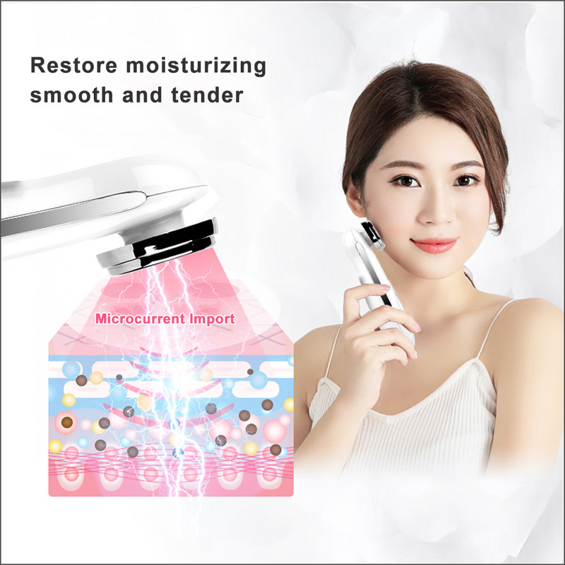 RZ Mini Rejuvenation Beauty Massager arcfeszesítő töltés forró kompressziós esszencia ránctalanító mélytisztító bőr szépségápoló eszköz