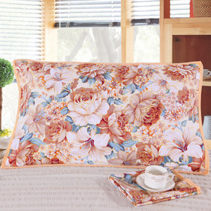 Kézzel szőtt régi durva vászon párnatörülköző tiszta pamutvászon nyomtatási párnatörölköző vastagított és kinagyított egyszemélyes