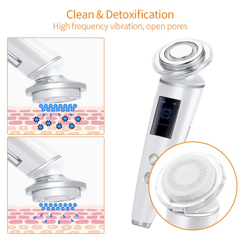 Galvanski ionski uređaj za uljepšavanje lica RF EMS LED crveno plavo svjetlo fotonska terapija zatezanje kože stroj visokofrekventna vibracija