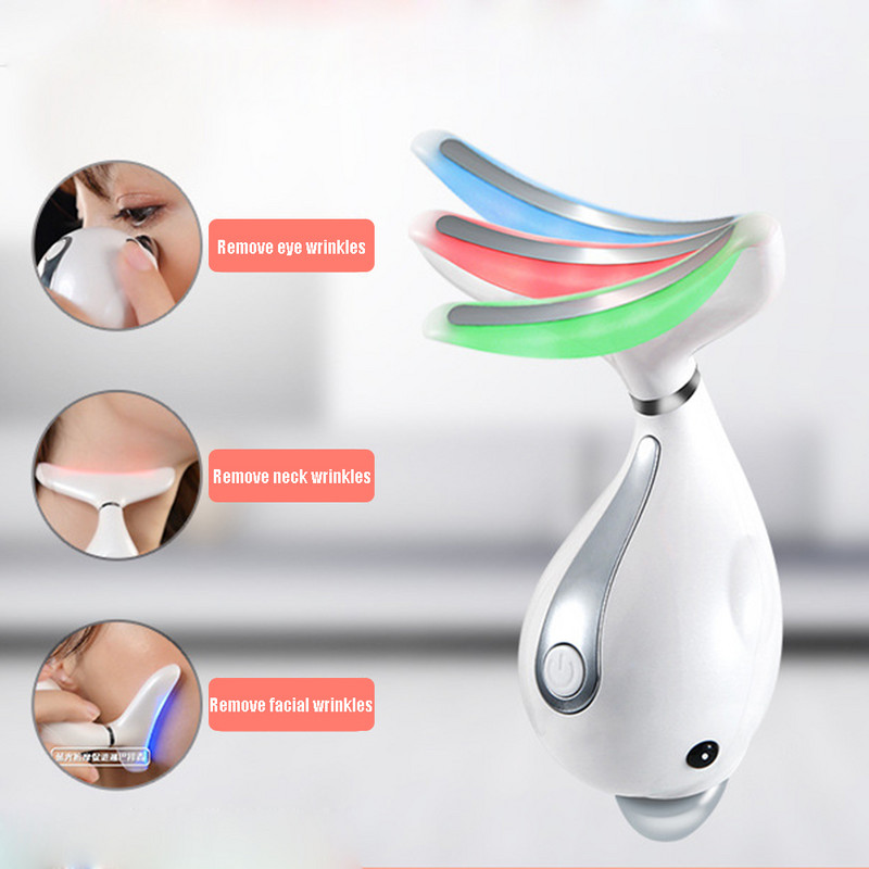 Uređaj za uljepšavanje lica u obliku dupina 3 boje LED Photon Therapy Skin Tighten Reduce Double Chin Anti Wrinkle Remove Skin Care Alat