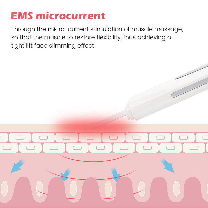 EMS ultrahangos bőrradír Bőrlapátoló gép mitesszer eltávolító akne pórus peeling Face Lift hámlasztó arctisztítás