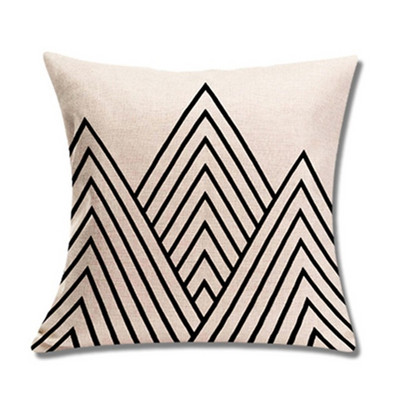 45x45 cm vászon párna párna egyedi skandináv stílusú vászon párnahuzat Otthoni irodai geometriai absztrakt párnahuzat