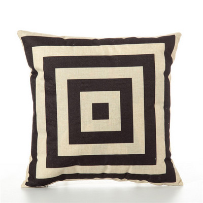 45x45 cm vászon párna párna egyedi skandináv stílusú vászon párnahuzat Otthoni irodai geometriai absztrakt párnahuzat