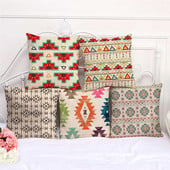 Bohemia párnahuzat 45*45cm otthoni dekoráció Boho párnahuzatok vászon/pamut párnahuzat dekoráció