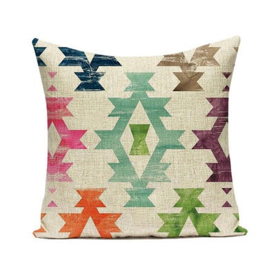 Bohemia párnahuzat 45*45cm otthoni dekoráció Boho párnahuzatok vászon/pamut párnahuzat dekoráció