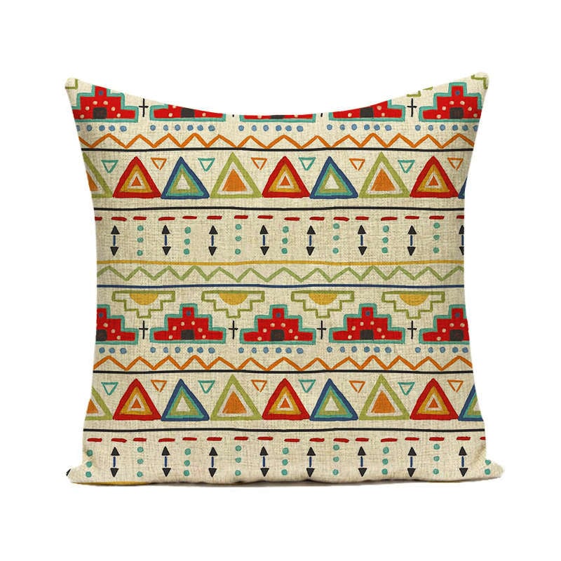 Bohemia párnahuzat 45*45cm otthoni dekoráció Boho párnahuzatok vászon/pamut párnahuzat dekoráció
