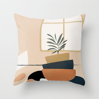 Kanapé szék dekoratív párnahuzatok 45*45 cm modern absztrakt párnahuzat növények geometria absztrakt párnahuzatok otthonra