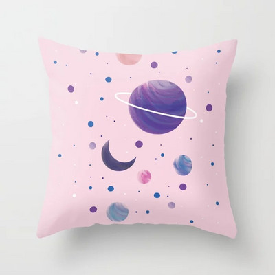 45X45CM Pink Sky Felhők Barack Bőr Ölelés Párnahuzat Kanapé Irodai párnahuzat Párnahuzat Párna