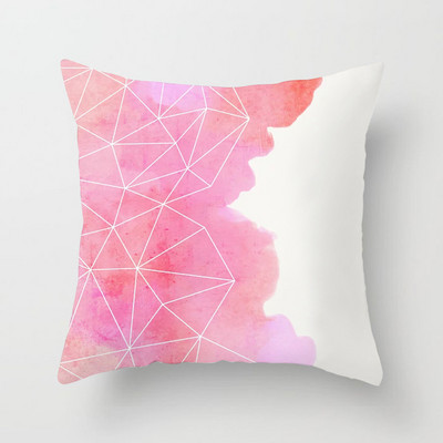 45X45CM Pink Sky Felhők Barack Bőr Ölelés Párnahuzat Kanapé Irodai párnahuzat Párnahuzat Párna