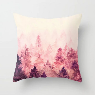 45X45CM Pink Sky Felhők Barack Bőr Ölelés Párnahuzat Kanapé Irodai párnahuzat Párnahuzat Párna