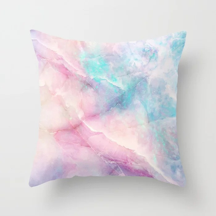 45X45CM Pink Sky Felhők Barack Bőr Ölelés Párnahuzat Kanapé Irodai párnahuzat Párnahuzat Párna