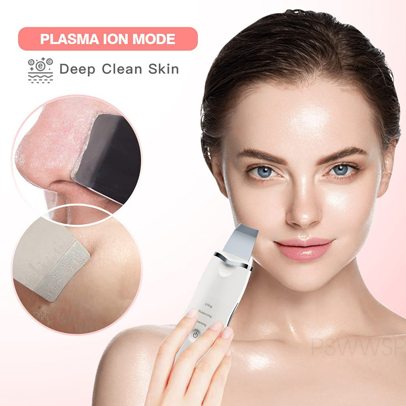 Ultrahangos bőrradír arc pórustisztító gép mitesszer eltávolító arc mélytisztító Beauty készülék arctisztító kefe