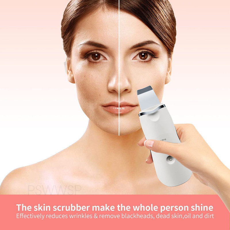 Ultrahangos bőrradír arc pórustisztító gép mitesszer eltávolító arc mélytisztító Beauty készülék arctisztító kefe