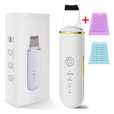 Υψηλής συχνότητας Ultrasonic Skin Scrubber Deep Cleansing Beauty Devices Εργαλείο αφαίρεσης μαύρων στιγμάτων προσώπου Φτυάρι καθαρισμού προσώπου