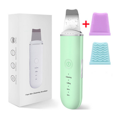 Υψηλής συχνότητας Ultrasonic Skin Scrubber Deep Cleansing Beauty Devices Εργαλείο αφαίρεσης μαύρων στιγμάτων προσώπου Φτυάρι καθαρισμού προσώπου