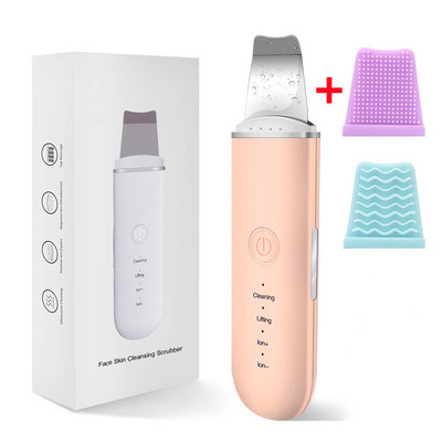 Υψηλής συχνότητας Ultrasonic Skin Scrubber Deep Cleansing Beauty Devices Εργαλείο αφαίρεσης μαύρων στιγμάτων προσώπου Φτυάρι καθαρισμού προσώπου