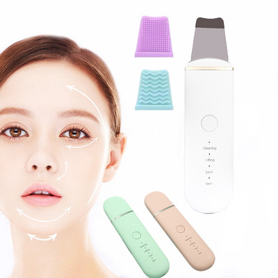 Ultrahangos bőrradír mély arctisztító gép mitesszer eltávolító peeling lapát vibráció pórustiszta arc lifting