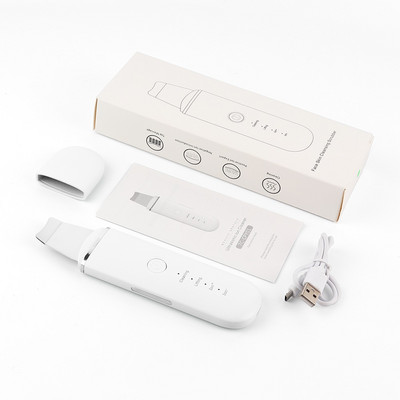 Ultrahangos bőrradír mély arctisztító gép mitesszer eltávolító peeling lapát vibráció pórustiszta arc lifting