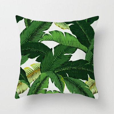 Nordic Tropical Plam Tree Green Tropical Leaf Cactus Monstera párnahuzat Dekoratív párnahuzat kanapéhoz Autós párnahuzat Kezdőlap
