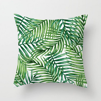 Nordic Tropical Plam Tree Green Tropical Leaf Cactus Monstera párnahuzat Dekoratív párnahuzat kanapéhoz Autós párnahuzat Kezdőlap