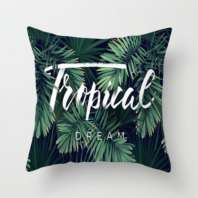 Nordic Tropical Plam Tree Green Tropical Leaf Cactus Monstera párnahuzat Dekoratív párnahuzat kanapéhoz Autós párnahuzat Kezdőlap