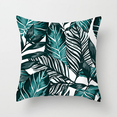 Nordic Tropical Plam Tree Green Tropical Leaf Cactus Monstera párnahuzat Dekoratív párnahuzat kanapéhoz Autós párnahuzat Kezdőlap